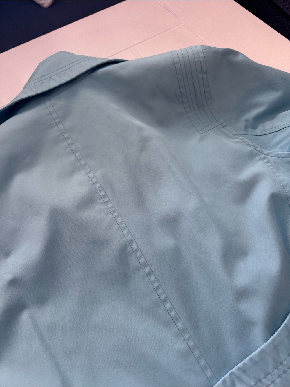 Jones New York Powder Blue Trench Jacket - Picture 4 of 4